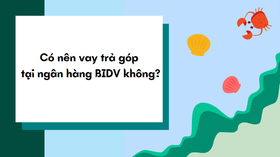 Có nên vay trả góp tại ngân hàng BIDV không