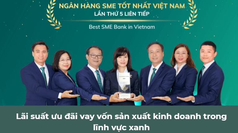 Lãi suất ưu đãi vay vốn sản xuất kinh doanh trong lĩnh vực xanh